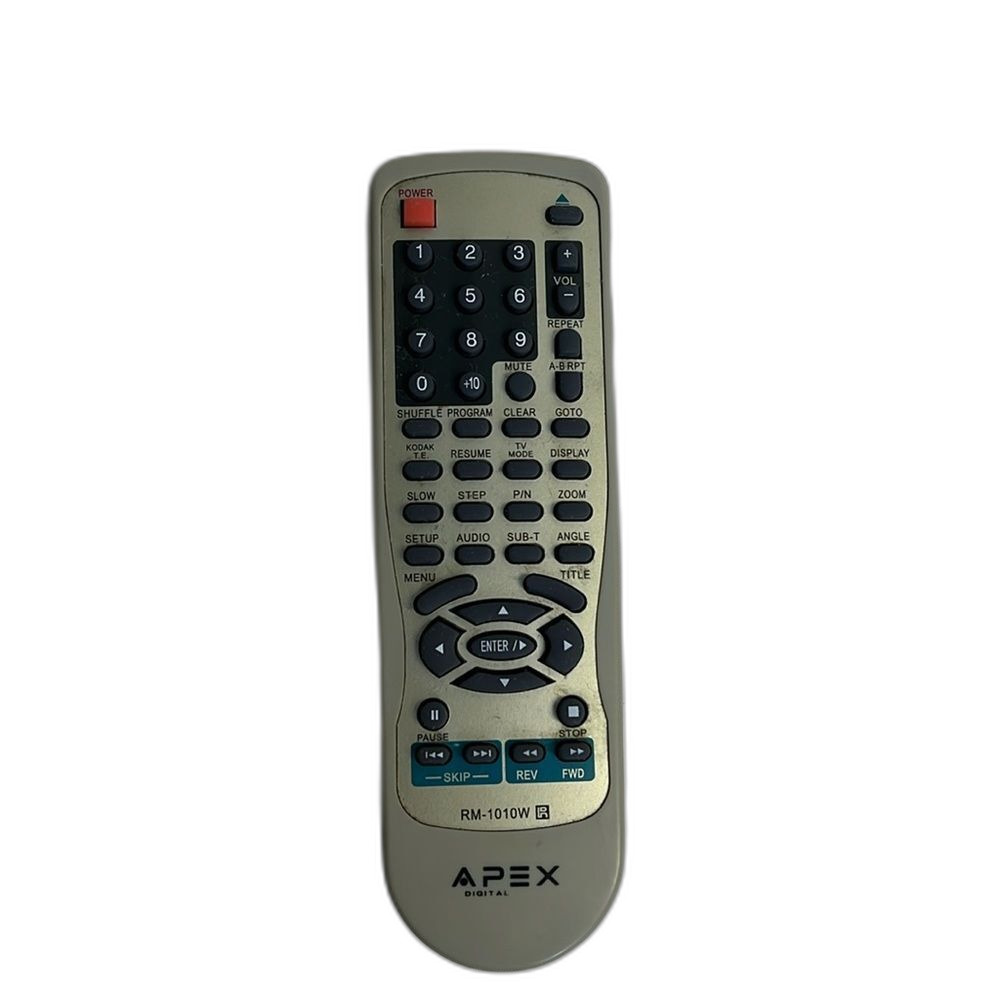 APEX RM-1010W Remote Control For DVD Player